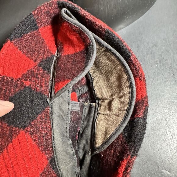 TWO Quality Vintage Woolrich Red Buffalo Plaid Women\'s Hats [Clothing 364] main image 7
